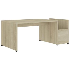 vidaXL Konferenčn&yacute; stol&iacute;k dub sonoma 90x45x35 cm kompozitn&eacute; drevo