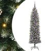 vidaXL Umel&yacute; chud&yacute; vianočn&yacute; strom Zelen&aacute; a biela 180 cm