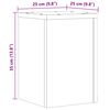vidaXL Stojany na rastliny 2 ks dub artisan 25x25x35 cm kompoz. drevo