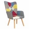 vidaXL Relaxačn&eacute; kreslo patchwork l&aacute;tka