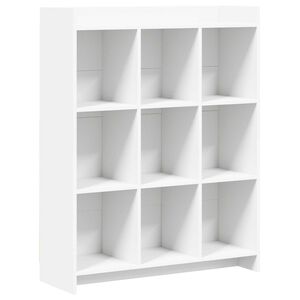 vidaXL Knižnica Biela 87,5 x 30 x 111 cm Kompozitn&eacute; drevo