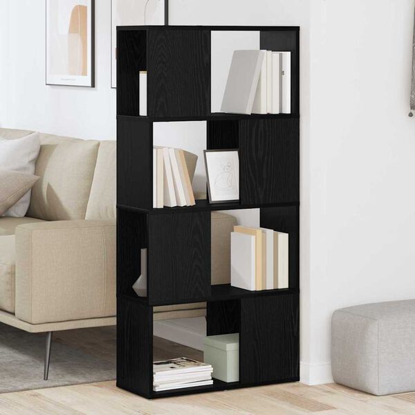 vidaXL Zostava TV skriniek Čierna 60 x 24 x 125,5 cm Kompozitné drevo