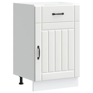vidaXL Kuchynsk&aacute; spodn&aacute; skrinka Lucca, biela, kompozitn&eacute; drevo