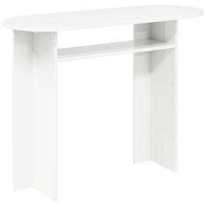 vidaXL Konzolov&yacute; st&ocirc;l Biela 100 x 39,5 x 75 cm Kompozitn&eacute; drevo