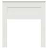 vidaXL Zadn&eacute; čelo s čelnou doskou Biela 75 cm Kompozitn&eacute; drevo