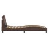 vidaXL Rám postele, Viana, s LED bez matraca, hnedý 90x200 cm