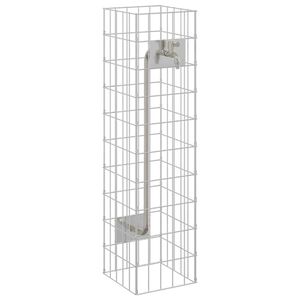 vidaXL Gabi&oacute;nov&yacute; faucet Strieborn&aacute; 25 x 25 x 100 cm Nerezov&aacute; oceľ