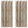vidaXL Sametové závesy 2 pcs šampanského 245 x 140 cm Zamat