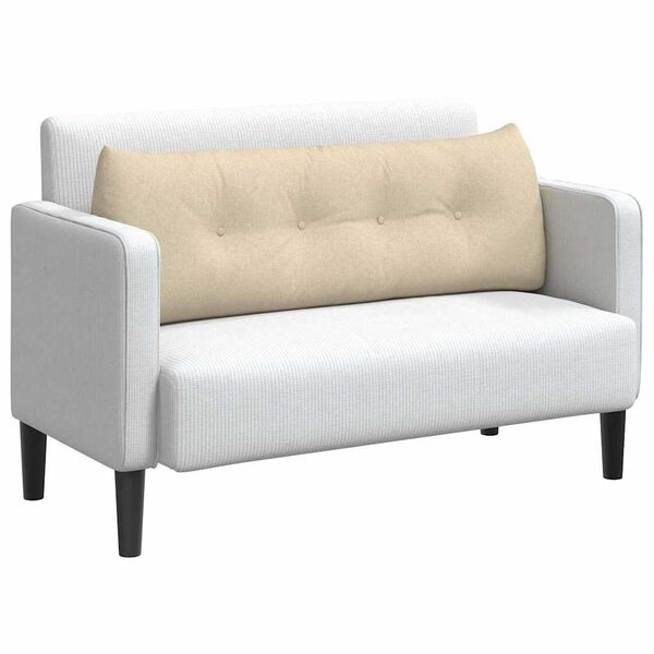 vidaXL Podu&scaron;ka na chrb&aacute;t Kr&eacute;mov&aacute; 140 x 24 x 50 cm l&aacute;tka