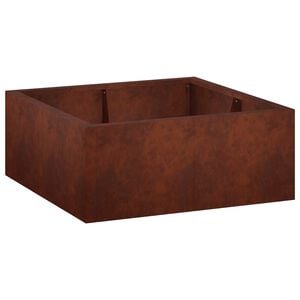 vidaXL Oporn&yacute; m&uacute;r 4 ks 100 x 100 x 40 cm Poveternostne odoln&aacute; oceľ