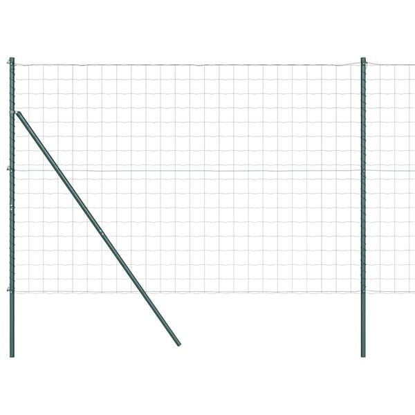 vidaXL Plot s podperou Zelen&aacute; 1,6 x 10 m Ocel a PVC