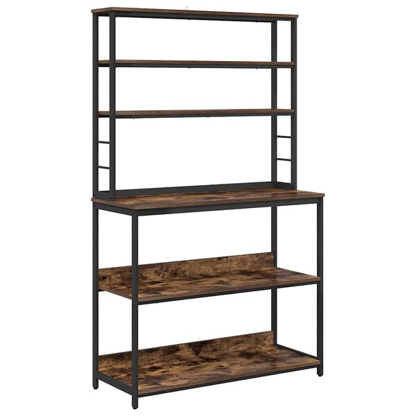 vidaXL Kuchynsk&aacute; polica Dymov&aacute; dub 100 x 40 x 168 cm Kompozitn&eacute; drevo