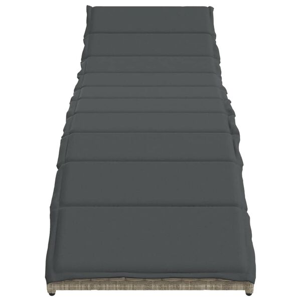 vidaXL Záhradné ležadlá 2 ks s vankúšmi svetlosivé polyratan