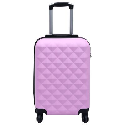 vidaXL Cestovný kufor s tvrdým krytom ružový ABS