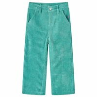 Detské nohavice manšestrové mätovo zelené 92