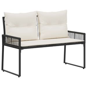 vidaXL Vonkaj&scaron;ia lavička 2 -Seater 4 ks 110 x 59 x 82 cm polyratan