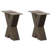 vidaXL Nohy konferenčn&eacute;ho stol&iacute;ka v tvare X, 2 ks, pr&iacute;rodn&aacute; oceľ, 40 x (30-31) cm, oceľ