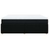 vidaXL Boxspring posteľ s matracom čierna 200x200 cm l&aacute;tka