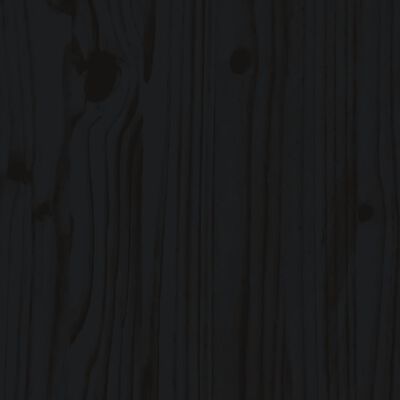 vidaXL Záhradné stredové pohovky 2 ks čierne masívna borovica