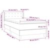 vidaXL Boxspring posteľ s matracom tmavosiv&aacute; 90x200 cm l&aacute;tka