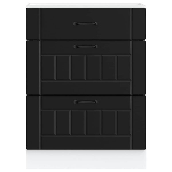 vidaXL Kuchynsk&aacute; spodn&aacute; skrinka &bdquo;Lucca&ldquo; čierna, intenz&iacute;vne drevo