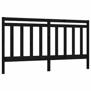 vidaXL Čelo postele čierne 206x4x100 cm mas&iacute;vna borovica