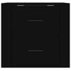 vidaXL Nástenný nočný stolík čierny 50x36x47 cm