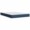 vidaXL Posteľn&yacute; r&aacute;m boxspring s matracom modr&yacute; 140x200 cm l&aacute;tka