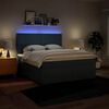 vidaXL Posteľn&yacute; r&aacute;m boxspring s matracom modr&yacute; 180x200 cm l&aacute;tka