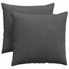 vidaXL Vank&uacute;&scaron;e na pohovku 2 pcs Tmavo &scaron;ed&aacute; 45 x 45 cm