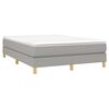 vidaXL Boxspring posteľ s matracom bledosivý 140x190 cm látka