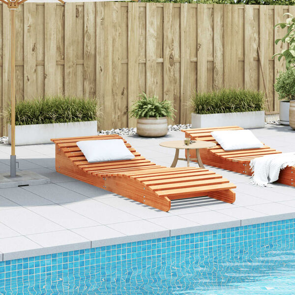 vidaXL Lehátko voskovohnedé 205x70x31,5 cm masívna borovica