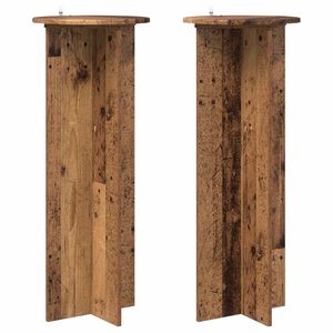 vidaXL Stojan na rastliny 2 ks Star&eacute; drevo &Oslash;40 x 100 cm
