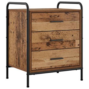 vidaXL Nočn&yacute; stol&iacute;k Star&eacute; drevo 48 x 36,5 x 60 cm Kompozitn&eacute; drevo
