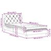 vidaXL Posteľ s matracom bledosivá 100x200 cm látka