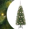 vidaXL Umel&yacute; vianočn&yacute; stromček s 150 LED-i Zelen&aacute; 120 cm PE a PVC