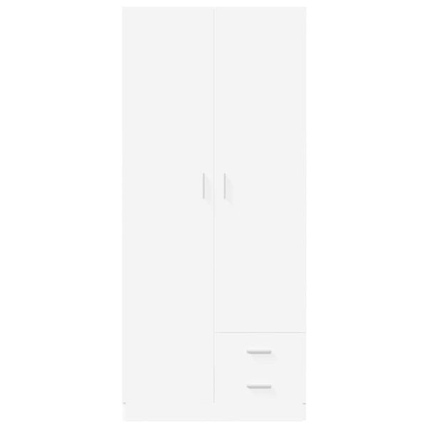 vidaXL &Scaron;atn&iacute;k, biely 80x52x180 cm, kompozitn&eacute; drevo