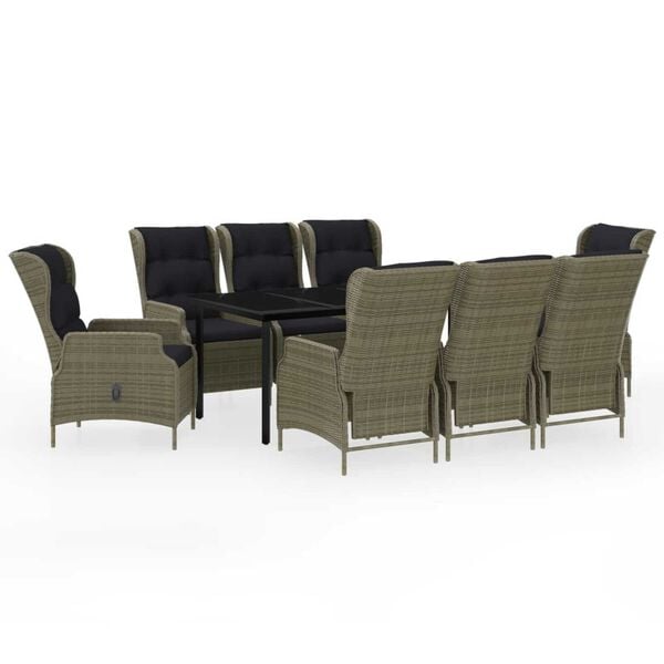 vidaXL 9-dielna z&aacute;hradn&aacute; jed&aacute;lensk&aacute; s&uacute;prava hned&aacute;