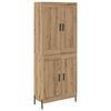 vidaXL Highboard 2 pcs Remeseln&yacute; dub Kompozitn&eacute; drevo
