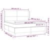 vidaXL Boxspring posteľ s matracom bledosiv&aacute; 180x200 cm l&aacute;tka