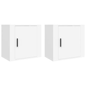 vidaXL N&aacute;stenn&eacute; nočn&eacute; stol&iacute;ky 2 ks biele 50x30x47 cm