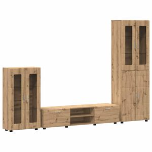 vidaXL Zostava TV skriniek FLORIN 3 pcs Remeseln&yacute; dub Kompozitn&eacute; drevo