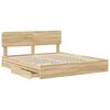 vidaXL &Uacute;ložn&aacute; posteľ Sonoma dub 180 x 200 cm Kompozitn&eacute; drevo