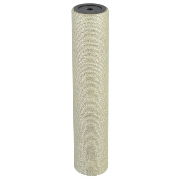 vidaXL Stĺpik na škrabanie pre mačky, 8x40 cm, 10 mm béžový