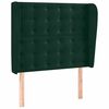 vidaXL Čelo postele so z&aacute;hybmi tmavosiv&eacute; 83x23x118/128 cm zamat