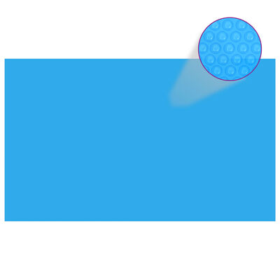 vidaXL Obdĺžniková bazénová plachta 500x300 cm, PE, modrá