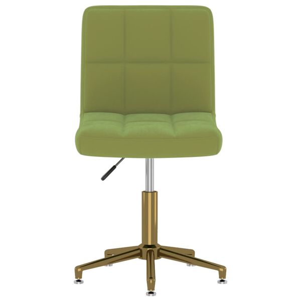 vidaXL Otočn&eacute; jed&aacute;lensk&eacute; stoličky 2 ks bledozelen&eacute; zamatov&eacute;