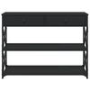 vidaXL Konzolový stolík čierny 100x28x75 cm kompozitné drevo