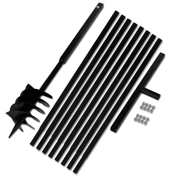 Zemn&aacute; vŕtačka 180mm s rukov&auml;ťou a 9 m oceľovou predlžovacou r&uacute;rkou