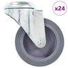 vidaXL Otočn&eacute; kolieska s otvorom na skrutku 24 ks, 75 mm